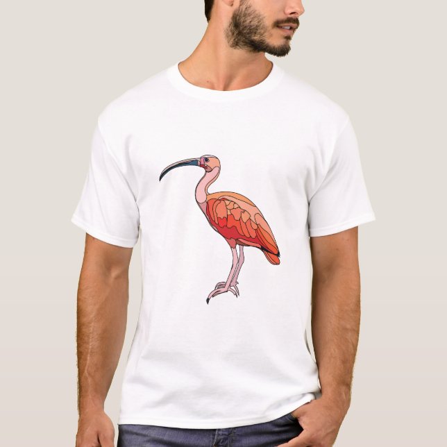 Camiseta Scarlet Ibis Bird (Anverso)