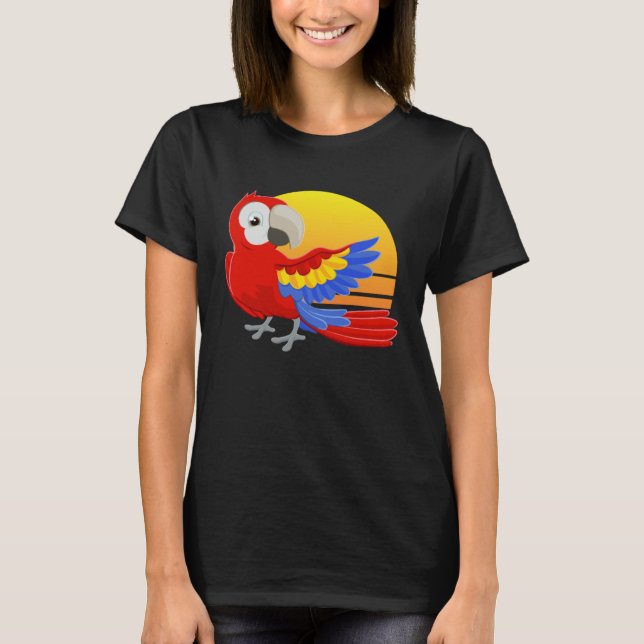 Camiseta Scarlet Macaw Costume Men Women Kids (Anverso)