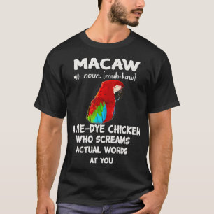 Camiseta Scarlet Macaw Funny Definition Macaw
