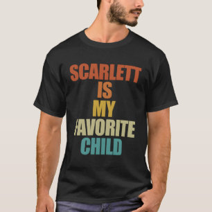 Camiseta Scarlett Es Mi Escarlett Infantil Favorito
