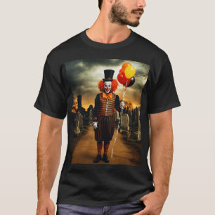 Camiseta Scary Clown Portrait Gothic