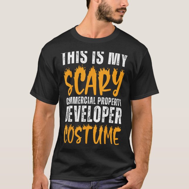 Camiseta Scary Commercial Property Developer Costume Funny (Anverso)