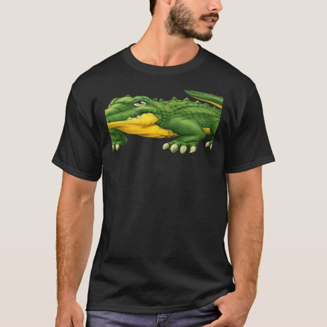 Camiseta Scary Cool Green Alligator Crocodile Wild Animal P (Anverso)