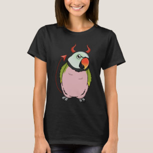 Camiseta Scary Devil Costume Loro I Mustache Parakeet