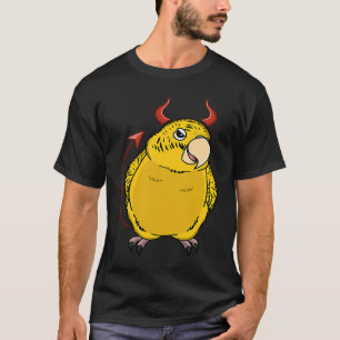 Camiseta Scary Devil Costume Loro I Yellow Lutino Budgie