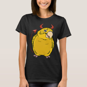Camiseta Scary Devil Costume Loro I Yellow Lutino Budgie