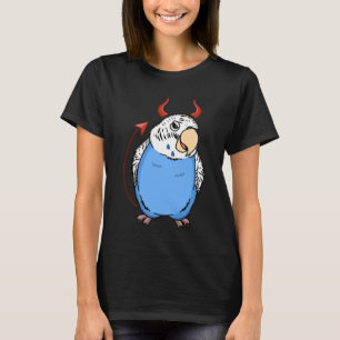 Camiseta Scary Devil Costume Parrot I Blue Budgie Budgeriga