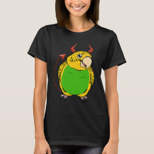 Camiseta Scary Devil Costume Parrot I Budgie Budgeri Amaril