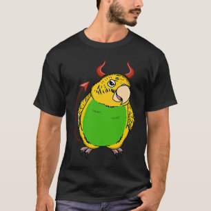 Camiseta Scary Devil Costume Parrot I Budgie Budgeri Amaril