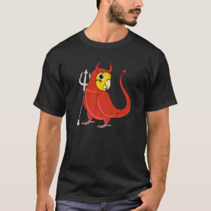 Camiseta Scary Devil Costume Parrot I Budgie Budgeri Amaril