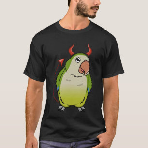 Camiseta Scary Devil Costume Parrot I Green Monk Parakeet Q