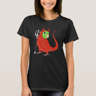 Camiseta Scary Devil Costume Parrot I Green Parrotlet