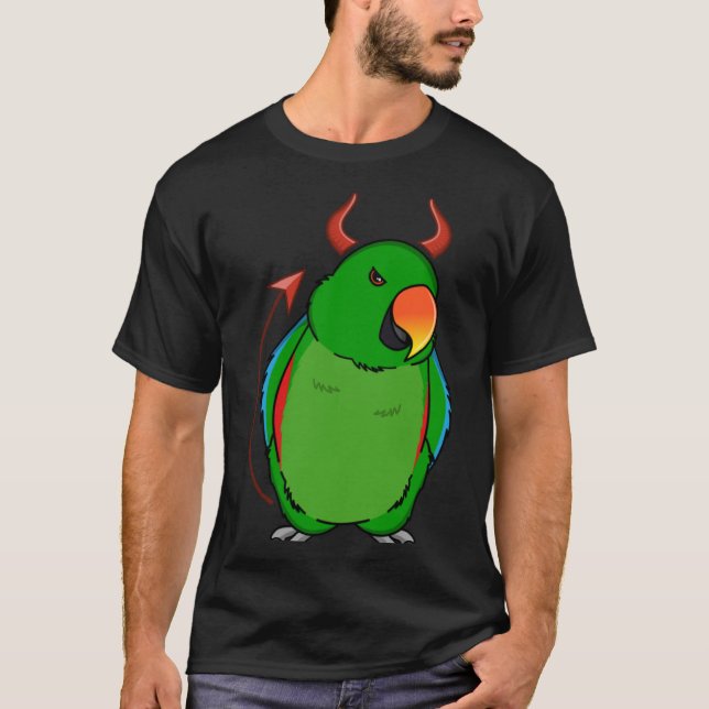 Camiseta Scary Devil Costume Parrot I Male Eclectus (Anverso)