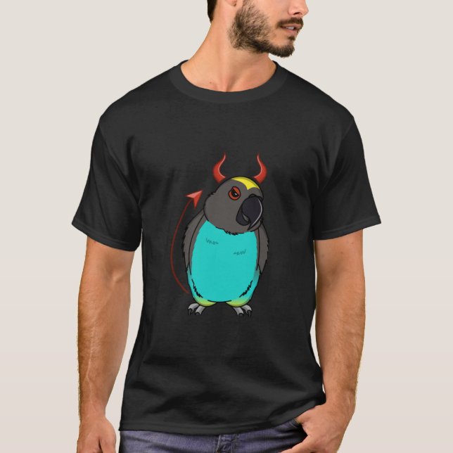 Camiseta Scary Devil Costume Parrot I Meyers Parrot (Anverso)