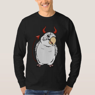 Camiseta Scary Devil Costume Parrot I White Budgie Budgerie