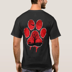 Camiseta Scary Dog Paw Halloween Season Enthusiast Spoon