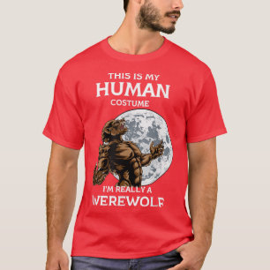 Camiseta Scary espeluznante mujer disfraz de hombre lobo de