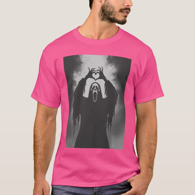 Camiseta Scary Face Horror Poster Halloween friends (Anverso)