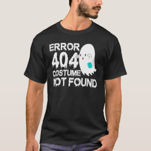 Camiseta Scary Ghost Boo Error 404 Costume No Encontrado Ha