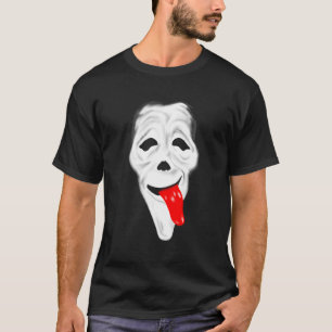 Camiseta Scary Ghost Wassup Face Stoner Horror Movie Comedy