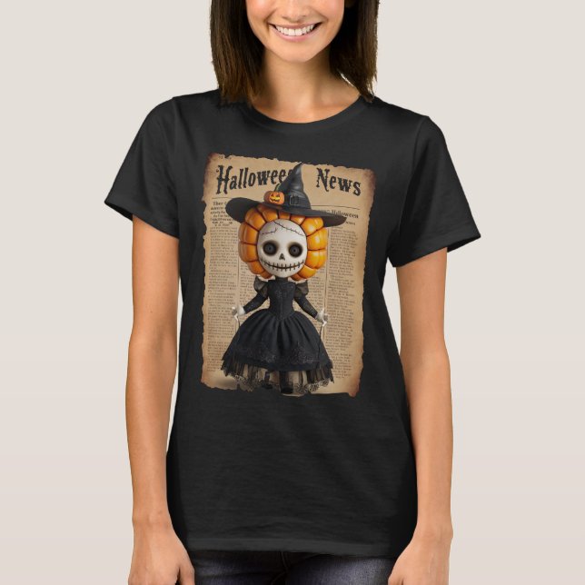 Camiseta Scary Halloween Doll (Anverso)