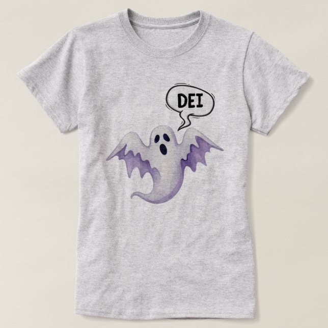 Camiseta Scary Halloween Fantasma DEI (Diseño del anverso)