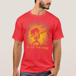 Camiseta Scary Halloween mujeres dab al hueso grabado
