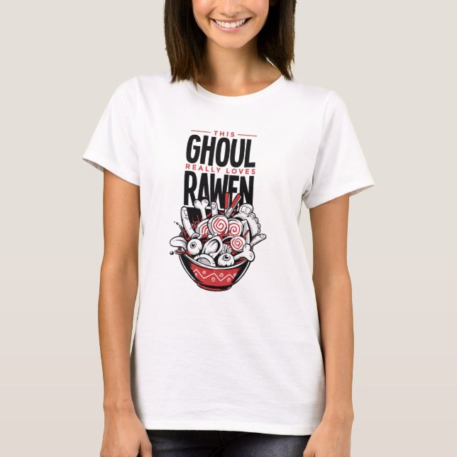 Camiseta Scary Halloween Rawen Noodles T-Shirt (Anverso)