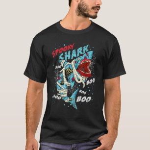 Camiseta Scary Halloween Spooky Zombie Shark Mummy Costume