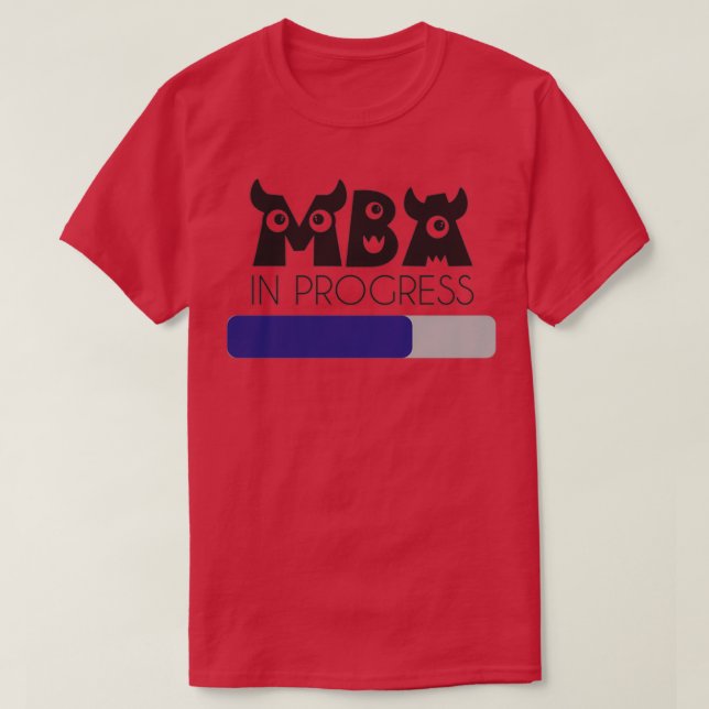 Camiseta Scary MBA en la barra de progreso (Diseño del anverso)