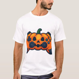 Camiseta Scary Pumpkin Game Controller