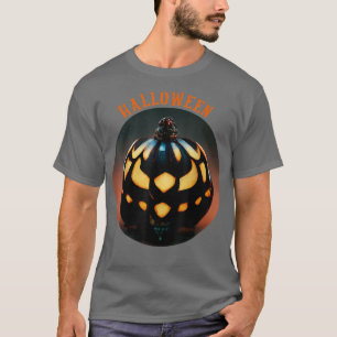 Camiseta Scary Pumpkin Halloween, JackOLantern Head Face Sc