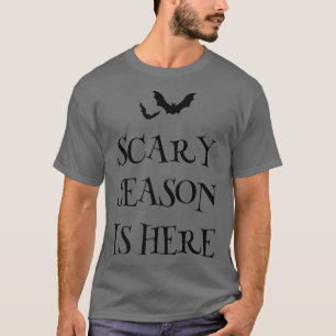 Camiseta Scary Season Halloween Scary Costume Spooky Bats F