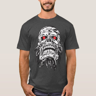 Camiseta Scary Skull Drawing