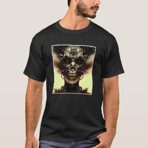 Camiseta Scary Skull Horror Nightmare Cara Única Di