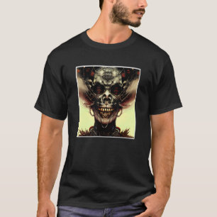 Camiseta Scary Skull Horror Nightmare Cara Única Di