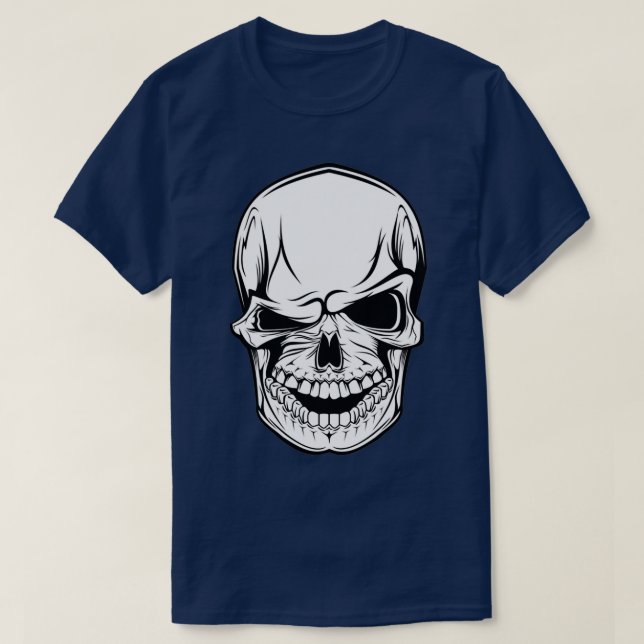 Camiseta Scary skull sticker (Diseño del anverso)