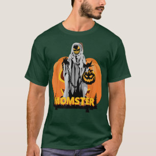 Camiseta Scary spooky Halloween pumpkin momster mom women