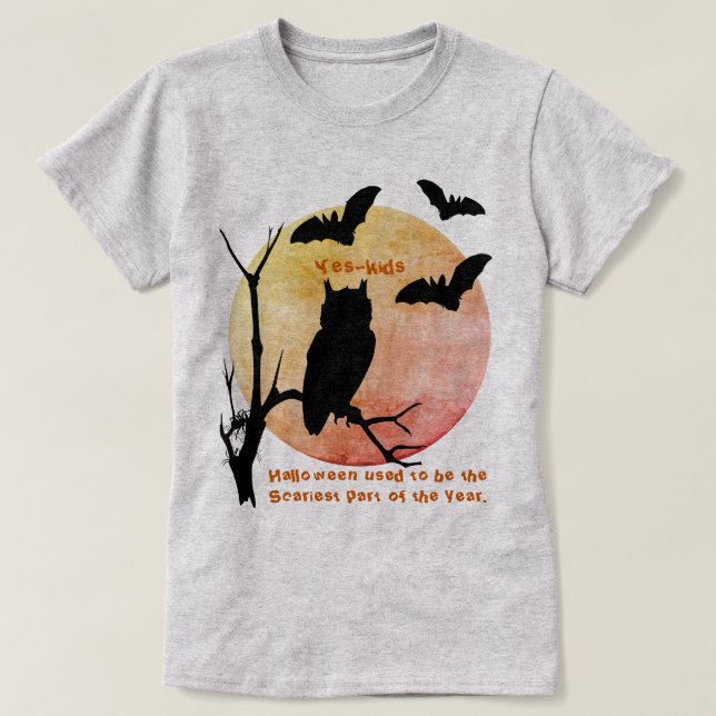 Camiseta Scary Thoughts Naranja Halloween (Diseño del anverso)