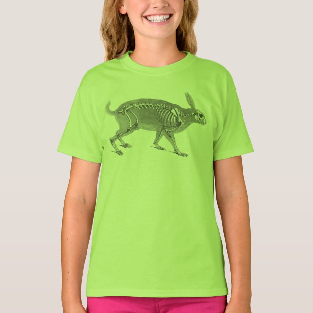 Camiseta Scary vintage skeleton (Anverso)