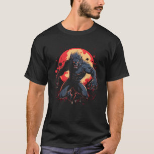 Camiseta Scary Werewolf Full Moon Halloween Disstuve Horror