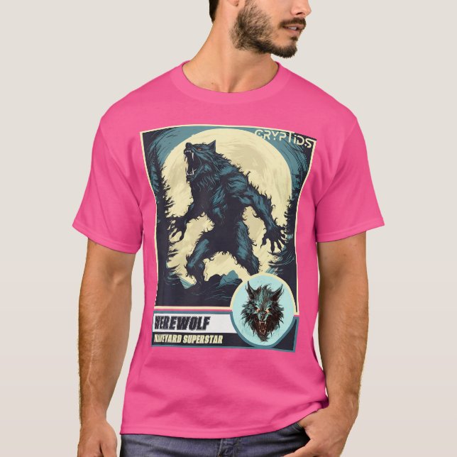 Camiseta Scary Werewolf Howling En La Luna (Anverso)
