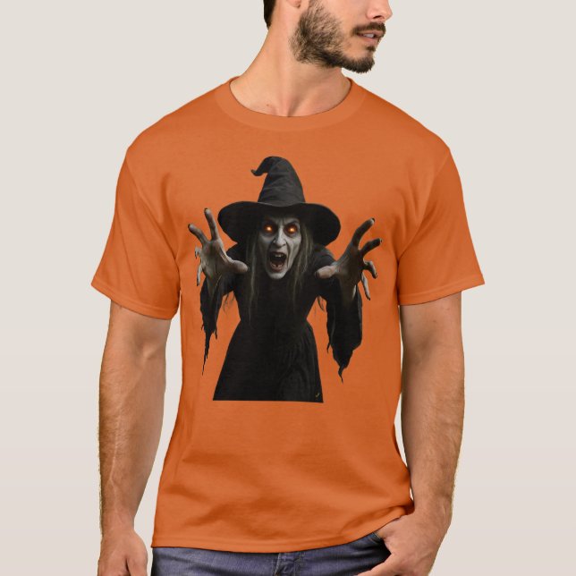 Camiseta Scary Witch Halloween (Anverso)