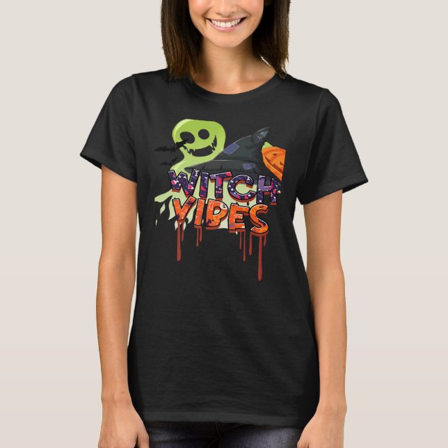 Camiseta Scary Witch Vibes (Anverso)