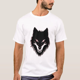 Camiseta Scary Wolf Face
