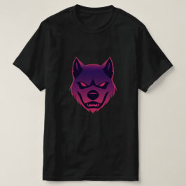 Camiseta Scary Wolf: Neon T-shirt Art
