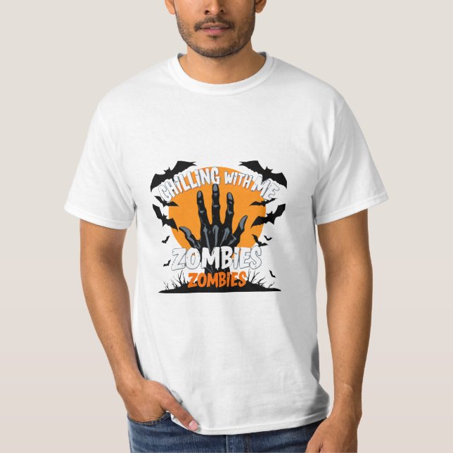 Camiseta Scary Zombie - Escalofriante Conmigo Han  (Anverso)