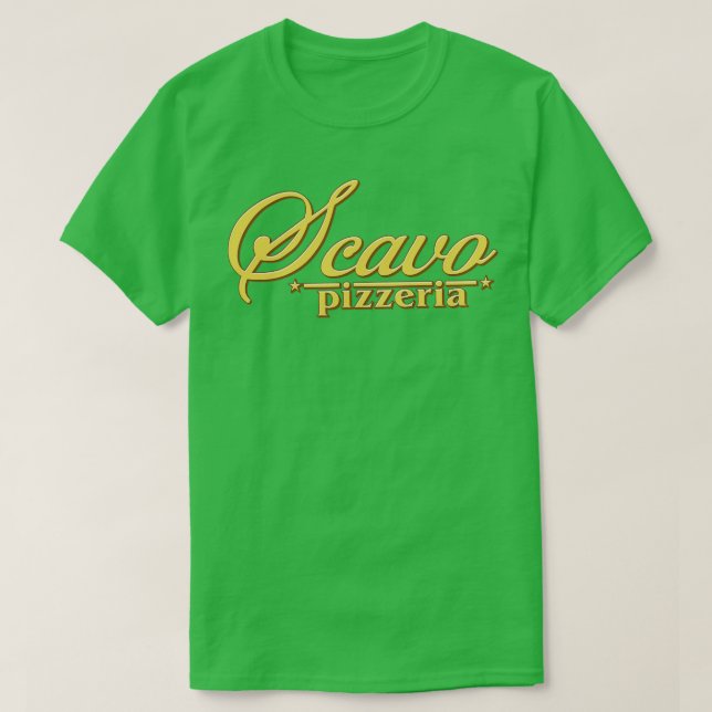 Camiseta Scavo Pizzeria (Diseño del anverso)