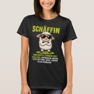 Camiseta Schäffin - Diseño de oveja divertido para jefas