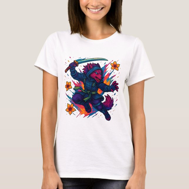 Camiseta Schattenklinge Wolf T-Shirt (Anverso)